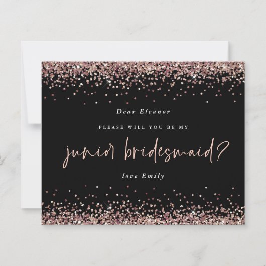 Budget Glitter Roos Gold Junior Bridesmaid Req (Voorkant)