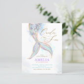 BUDGET Glitter Zeemeermin ONEder het Zee Verjaarda (Staand voorkant)