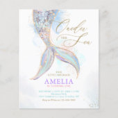 BUDGET Glitter Zeemeermin ONEder het Zee Verjaarda (Voorkant)