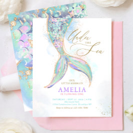 BUDGET Glitter Zeemeerminstaart Onder het Zee Verj