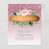 BUDGET Glitters Glitter Bloem Meisjesachtige Bruil Flyer (Voorkant)