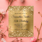 Budget Glittery Gold Monogram 50e verjaardag Uitno