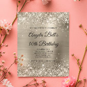 Budget Glittery Platinum Folie Glam