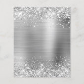 Budget Glittery Silver - uitnodiging voor 50e verj (Achterkant)