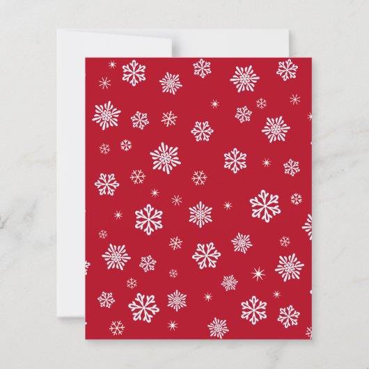 Budget Gnome Rustic Kerstfeestdag Uitnodiging (Achterkant)