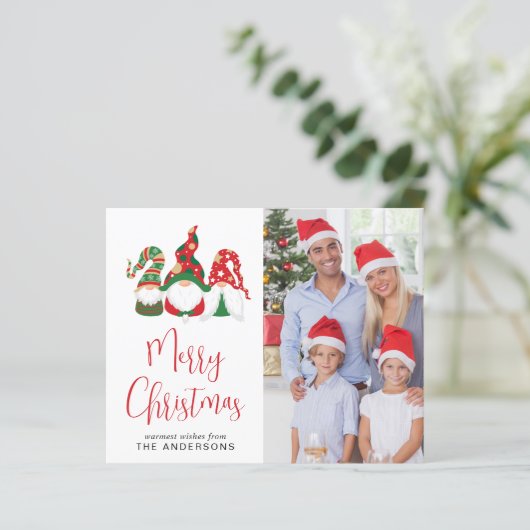 Budget Gnomes Merry kerstfoto-feestdag (Staand voorkant)