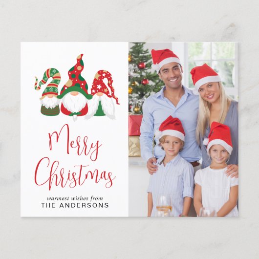 Budget Gnomes Merry kerstfoto-feestdag (Voorkant)