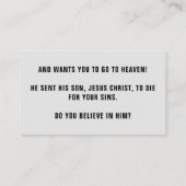 Budget God houdt van je Christelijk Visitekaartje (Achterkant)