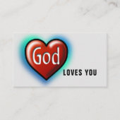 Budget God houdt van je Christelijk Visitekaartje (Voorkant)