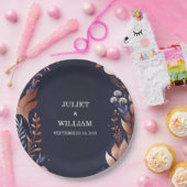 Budget Goedkope Outdoor Stijlvolle Navy Blue Bruil Papieren Bordje (Feest)