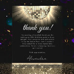Budget Gold 60e verjaardagsfeestje Disco Ball Kaar<br><div class="desc">Verhoog uw dankbaarheid met onze Gold Black Disco 60th Birthday Thank You Card. Deze kaart legt de essentie van het disco-tijdperk vast en voegt een vleugje retro glamour en nostalgie toe aan uw uitingen van waardering. In een levendige paarse tint straalt deze bedankpas energie en stijl uit. De discobalgrafiek brengt...</div>