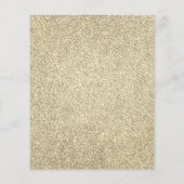 Budget Gold 60th Birthday Party Disco Ball Flyer (Achterkant)