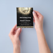 Budget Gold 70e verjaardagsfeestje 70's Disco Ball Flyer (Hand)
