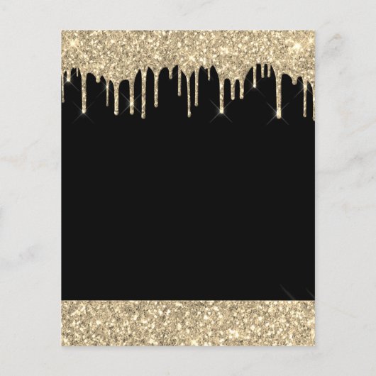 Budget Gold Black Glitter Elke dag van de jaardag (Achterkant)