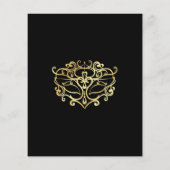 Budget Gold & Black Masquerade Sweet 16 Party (Achterkant)