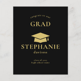 Budget Gold Black Pet Congrats Afstudeerder Afstud