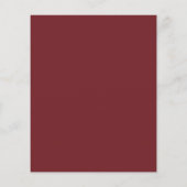 Budget Gold Bourgogne Blush Bloemen Bruiloft (Achterkant)