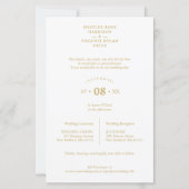 Budget Gold Branches Lijst Wedding Luxury Foto (Achterkant)