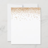 Budget Gold Confetti Glitter Weddenschap (Achterkant)