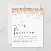 Budget Gold Confetti Glitter Weddenschap (Voorkant)