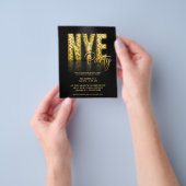 Budget Gold Disco Glitter nieuwe jaren oud FLYER (Hand)