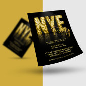 Budget Gold Disco Glitter nieuwe jaren oud FLYER