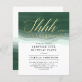 Budget Gold en Emerald Waterverf Vertrouwelijke da (Voorkant / Achterkant)