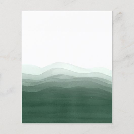 Budget Gold en Emerald Waterverf Vertrouwelijke da (Achterkant)