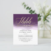 Budget Gold en Paarse Waterverf Vertrouwelijke dag (Staand voorkant)