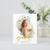 BUDGET Gold Eucalyptus Geometrische Afstudeerder U (Staand voorkant)