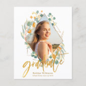 BUDGET Gold Eucalyptus Geometrische Afstudeerder U (Voorkant)