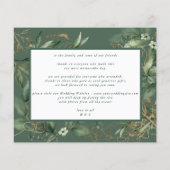 Budget Gold Eucalyptus Greenery Foto Hartelijk dan (Achterkant)