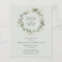 Budget Gold Eucalyptus WreatGreen Glass Wedding