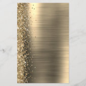Budget Gold Glam Glitter Weddenschap (Achterkant)