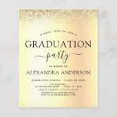 Budget Gold Glitter 2023 Graduation Party (Voorkant)