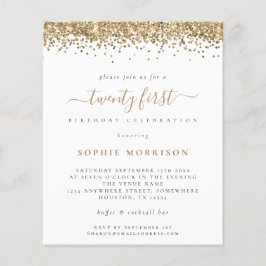 Budget Gold Glitter 21e partij nodigt uit