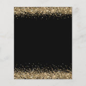 Budget Gold Glitter 30th Birthday Black Hartelijk (Achterkant)