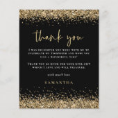 Budget Gold Glitter 30th Birthday Black Hartelijk (Voorkant)