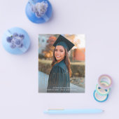 Budget Gold Glitter Afstuderen Foto Aankondiging V Flyer (Enkel)