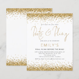 BUDGET Gold Glitter Bachelorette Disco nodigt uit