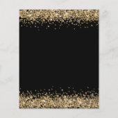 Budget Gold Glitter Black Nieuwjaar Verloving (Achterkant)