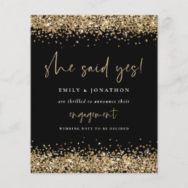 Budget Gold Glitter Black Ze zei ja Verloving
