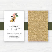 Budget Gold Glitter Bloemen Hakken Verjaardagsfees