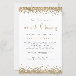 Budget Gold Glitter Brunch Bubble Vrijgezellenfees