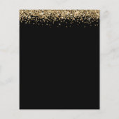 Budget Gold Glitter Celebrate Birthday Black (Achterkant)