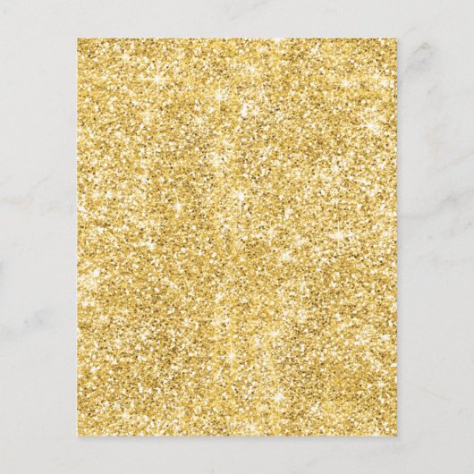 Budget Gold Glitter Christmas Corporate Uitnodigen Flyer (Achterkant)