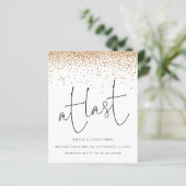 Budget Gold glitter Confetti op het laatste Verlov (Staand voorkant)