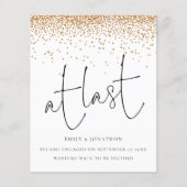 Budget Gold glitter Confetti op het laatste Verlov (Voorkant)