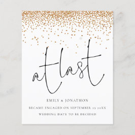 Budget Gold glitter Confetti op het laatste Verlov