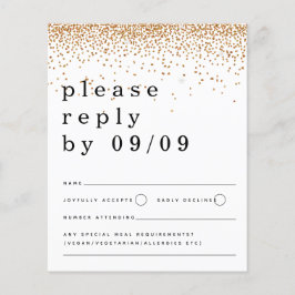 Budget Gold Glitter Confetti Script Weduwschap RSV